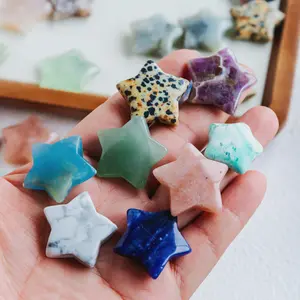 Natural Crystal Moon & Star