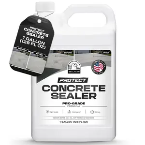 1 Gallon Protect Concrete Sealer - Covers 150-300 sq.ft. per Gallon, Paver Sealer, Concrete Sealant for & Indoor Use, Salt & Repellent