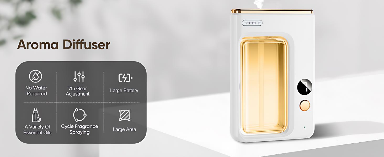 Level up your vibe! CAFELE Automatic Aroma Diffuser with 5 luxury scents (Hilton, Gardenia & more) wall-mounted, rechargeable, and perfect for your bathroom/bedroom! - TikTok Shop Level up your vibe! CAFELE Automatic Aroma Diffuser with 5 luxury scents (Hilton, Gardenia & more) wall-mounted, rechargeable, and perfect for your bathroom/bedroom! - TikTok Shop