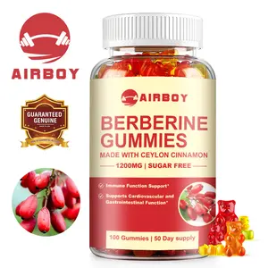 Berberine Gummies - 1200mg berberine, 200mg Ceylon cinnamon - for heart, digestion - vegan, scientifically formulated | 60/100 gummies
