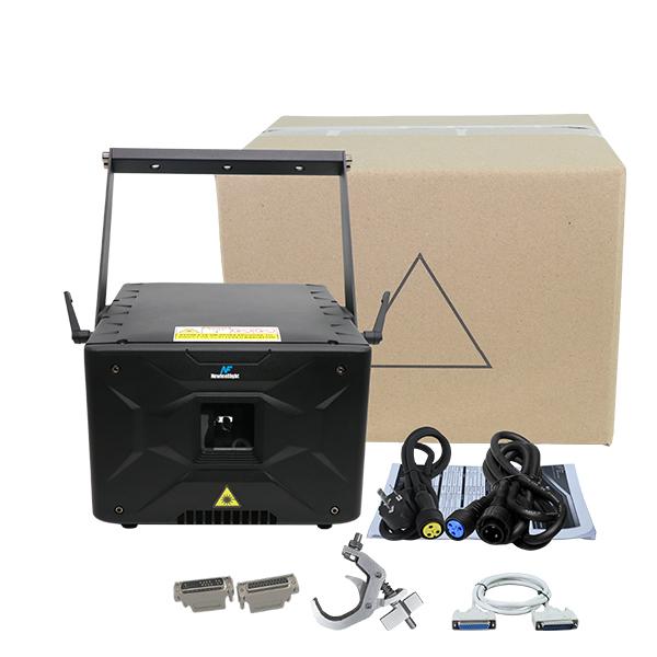 10W Laser Light IP66 Waterproof 10W RGB Full Color 3D Animation ILDA Aluminium housing touchscreen ILDA & DMX512 Sound Activated Control Party Lights for Club Birthday wedding Bar Disco Concert