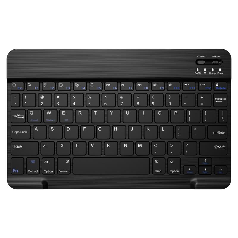 10 inch Wireless Keyboard Devices with Bluetooth, Slim Wireless Portable Travel Office Computer Accessories, for ipad, Android,Tablets, etc Rechargeable