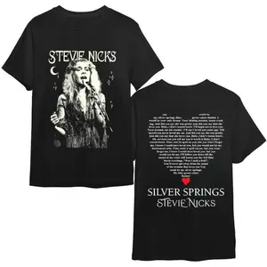 Stevie Nicks Silver Springs T-Shirt, Vintage Rock Graphic Tee, Retro 70s Music Shirt, Fleetwood Mac Fan Gift, Unisex Concert Band