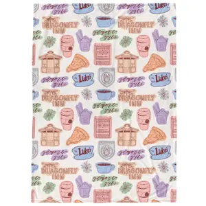 Jay Franco Gilmore Girls Stars Hollow Iconic 50x70 Throw Blanket