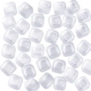 Ice Cubes for Drinks, 20 Pack Refreezable Plastic Ice Cubes , Chills Drinks Without Diluting, Washable  Ice Cubes for , ,  or Coffee Easy To Use