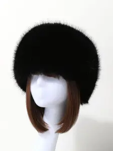 Winter Warm Faux Fur Hat Set, 3-Piece Anti-Cold Headband Cap Sleeve Cuff Kit, Cozy Winter Accessories for Cold Weather