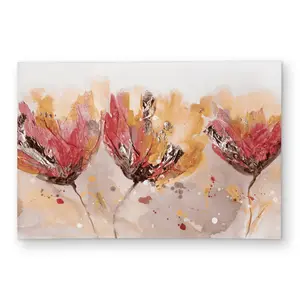 Begin Home Decor C1ROAR4692MMA4 4 x 6 ft. Four Little Flowers Outdoor Area Rug - Green Home Decor - Rectangle