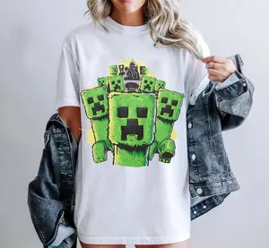 Minecraft Movie shirt, Minecraft Creepers Graphic Tee, Minecraft shirt, Gift For Fans Comfort Cotton