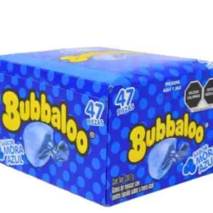 Bubbaloo Mora Azul 47 piezas- Goma de mascar
