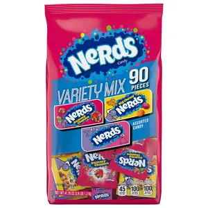 Rainbow Assorted Fruit & Chewy Candy Variety Mix - Individually Wrapped Sweet Snacks, 41.76 oz (90 Count) Gummy Candy