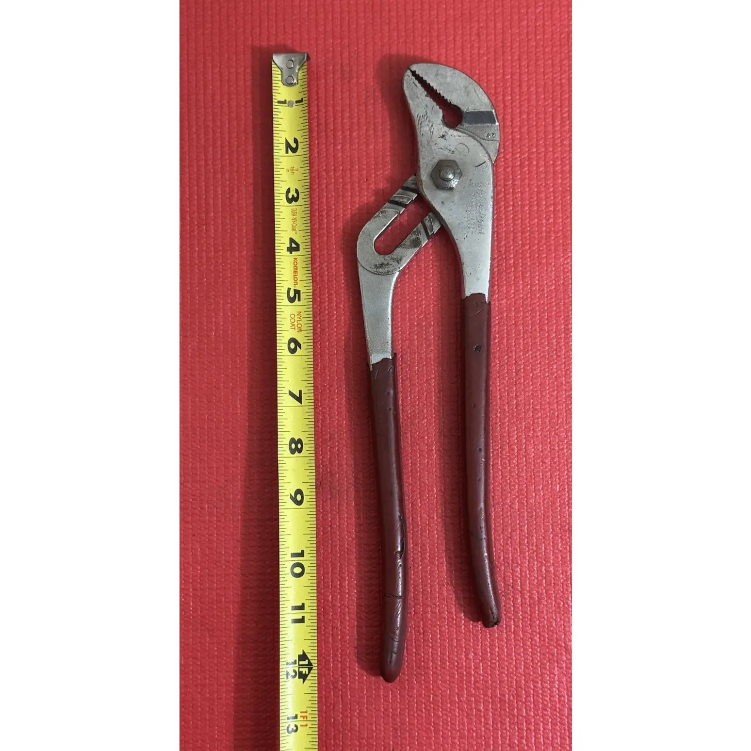Blue Point Tools HL112P 12” Slip Joint Pliers Red Handle USA By Snap on