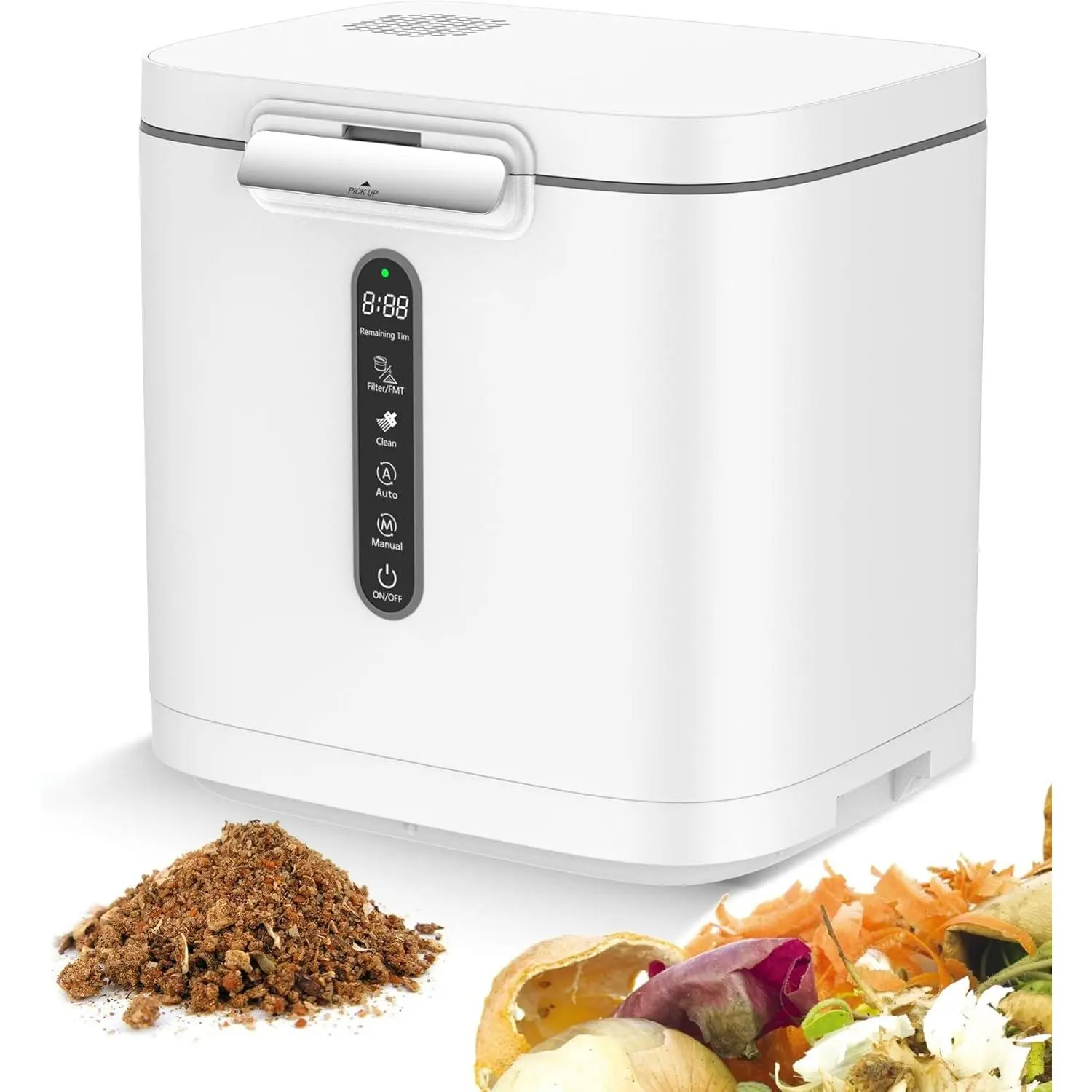 4L Electric Composter for Kitchen, Compost Bin for Countertop with Auto ...