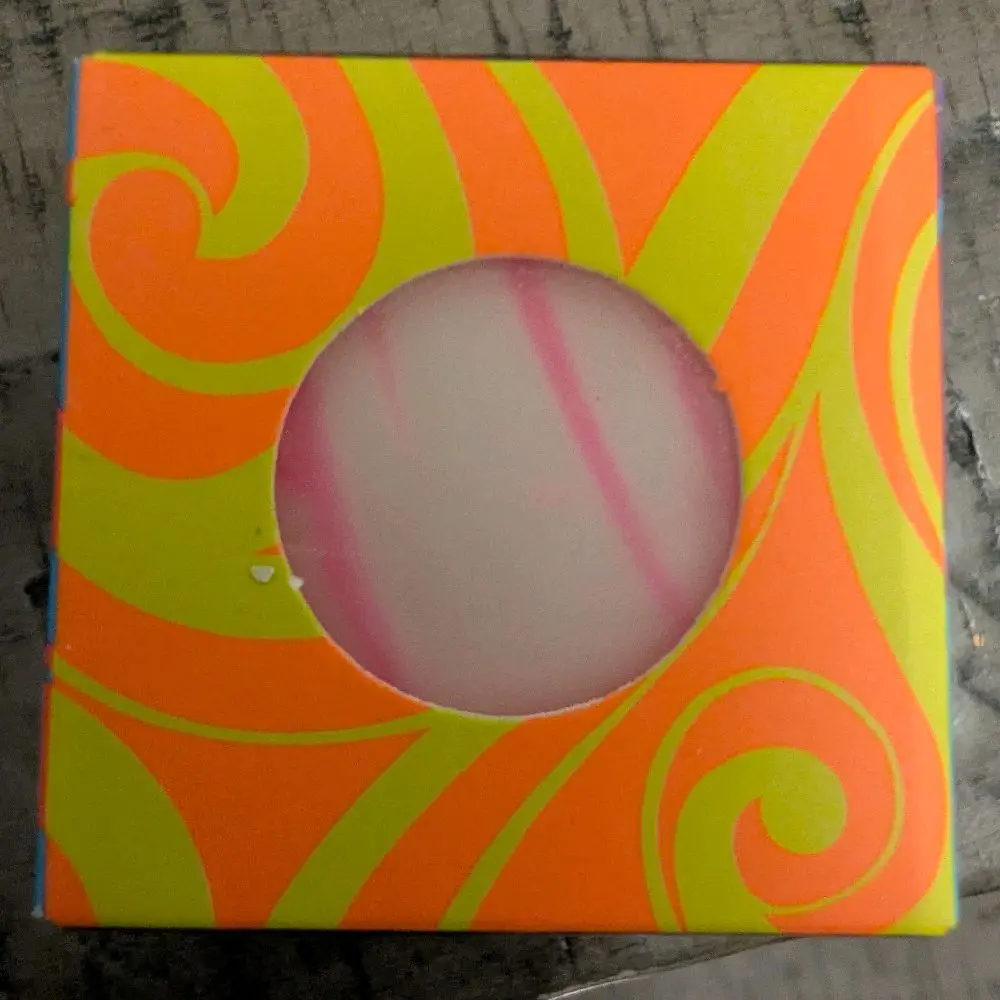 Mini Pink Marbled Stress Relief Squish Ball