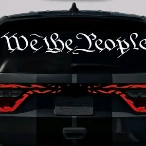 We The People  vinyl window decal small or rear window size