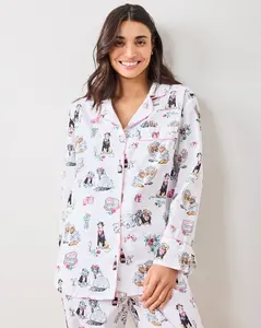 Fur  Ever Yours - Petite Long PJ Set - Cloud