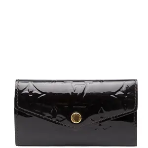 Pre-owned Louis Vuitton Patent Leather Small Leather Goods Monogram Vernis Key Case