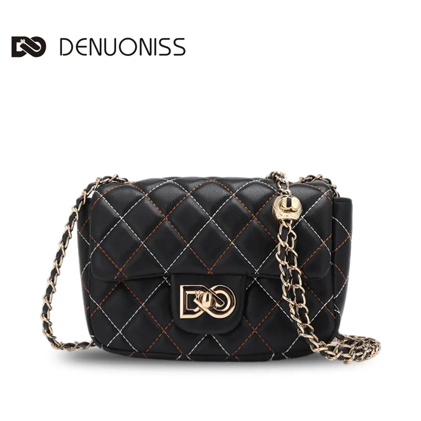 DENUONISS Women's Diamond-Quilted Chain Purse - Original Design Quilted Purse Bags, Premium Stylish Versatile Light Luxury Shoulder-Crossbody Bag, Stylish Versatile Bag