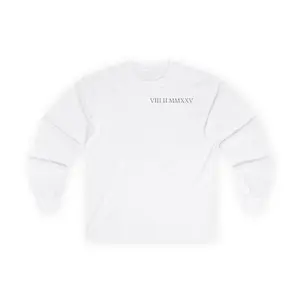 Custom Roman Numeral Date Couple Long Sleeve Tee