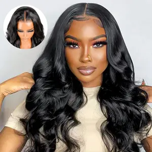 [New In] Wiggins Hair Glueless Ocean Wave 7*5 Lace Closure Wigs Human Hair Ready To Go Wig Layered Cut Ocean Wave with Curtain Bangs Beginner Friendly