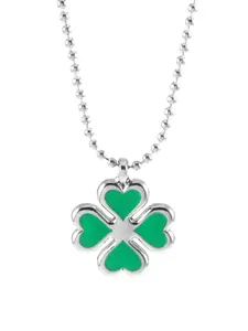 Four Leaf Clover Design Pendant Necklace for Women, Fashion Jewelry for Party, Daily Clothing Decor, Trendy All-match & Exquisite Jewelry for Birthday Gift