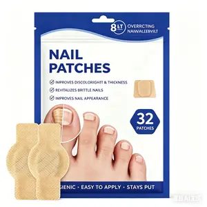 32 Count/bag Nail Health Care Patches,Suitable for Solving Fungal Nails and Other Nail Problems Nighttime Nail Repair for Damaged Nail Fast Acting Repair Effortless Hydrogel Men and Women