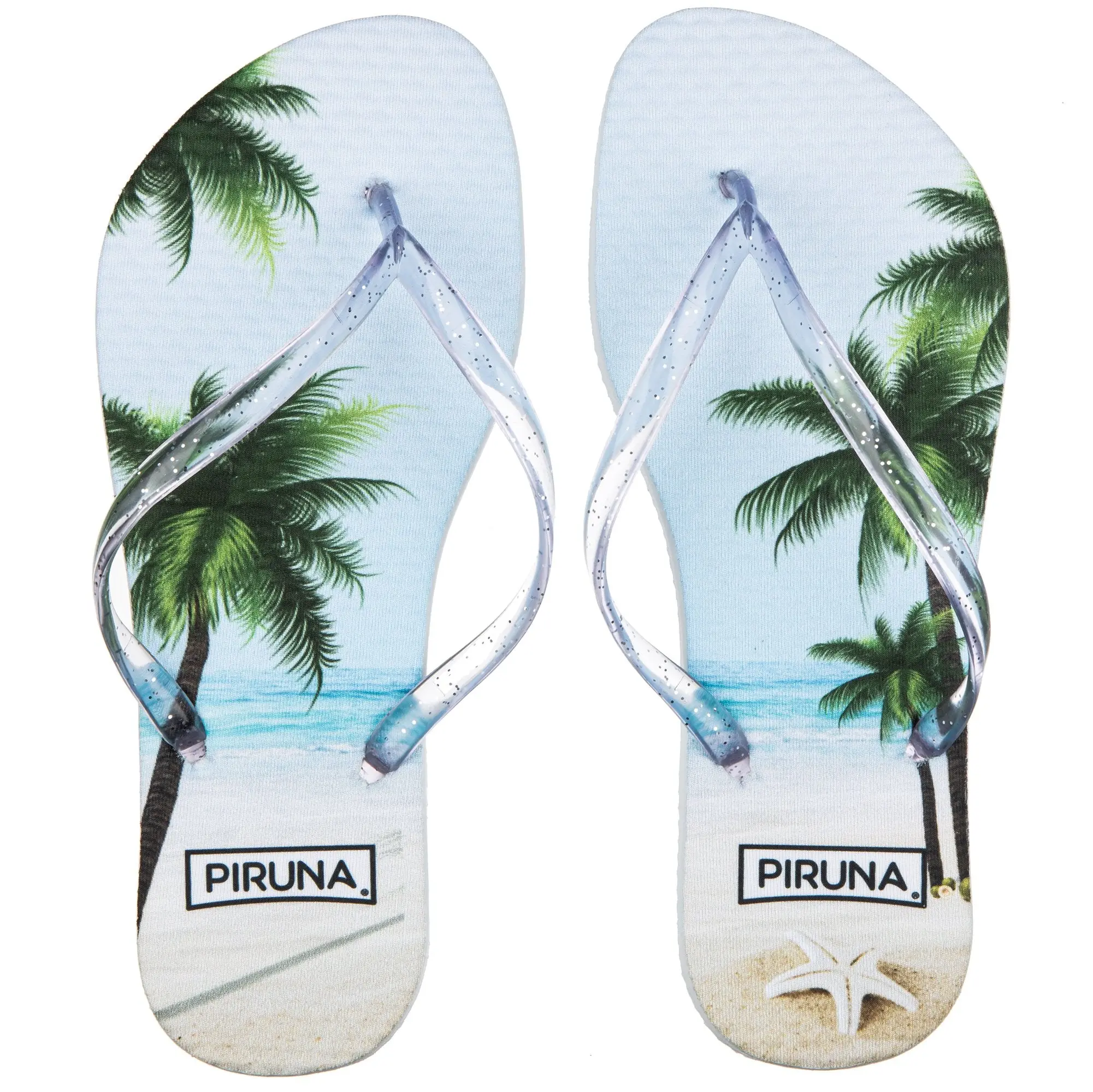 PIRUNA Flip Flops - Palm Seafish Brazilian Unisex Sandals