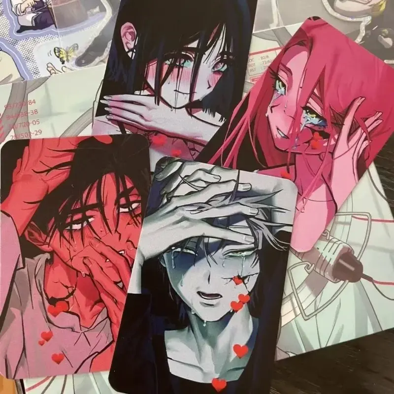4PCS Alien Stage Manhwa Lomo Small Cards Set - Mizi Sua Ivan Till HD Photo Cards Collectible Gift For BL Anime Fans