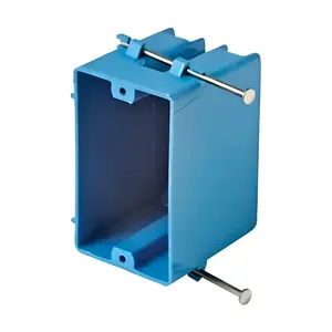 1-Gang 23 Cubic Inch PVC New Work Standard Switch/Outlet Wall Electrical Box 1-Gang 23 Cubic Inch PVC New Work Standard Switch/Outlet Wall Electrical Box