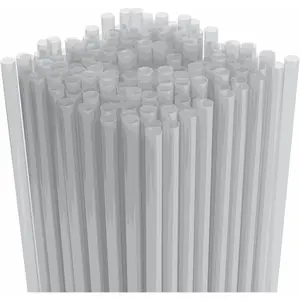 Disposable Plastic Drinking Straws - Straight - 7.75" Long (Clear, 500)