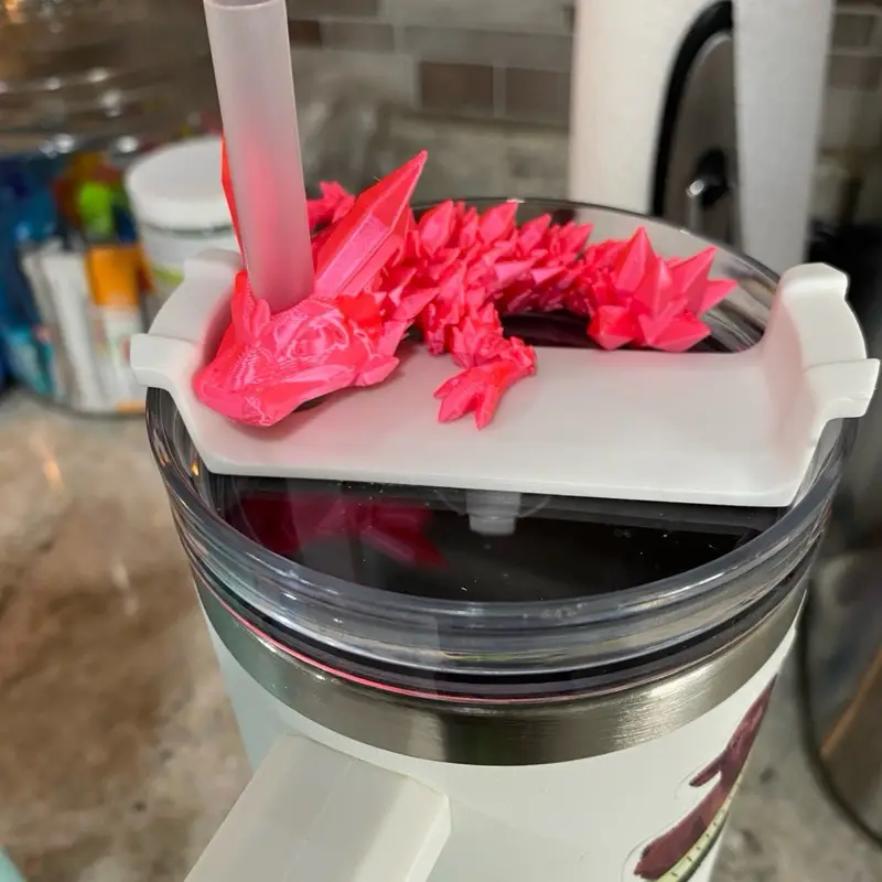 Dragon Straw Buddy - Set of 2 per order Plastic Tumbler