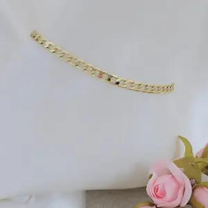 Tobillera 250 Unisex Gold Plated Bracelet - Simple Design Gold Plated Accessory for Unisex Use