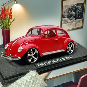 Vintage Classic Car Model Toy - Metal Construction, Red/, Manual Operation, Durable Home & Car Decor for Boys & Girls, Birthday/Christmas Gift