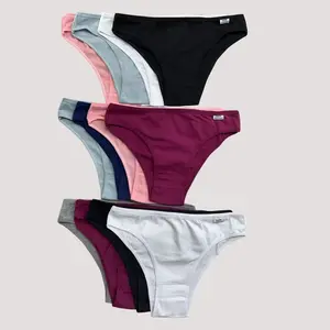 (8415) Women Cotton Brief Panties Soft Comfortable Everyday Underwear 12 Pack