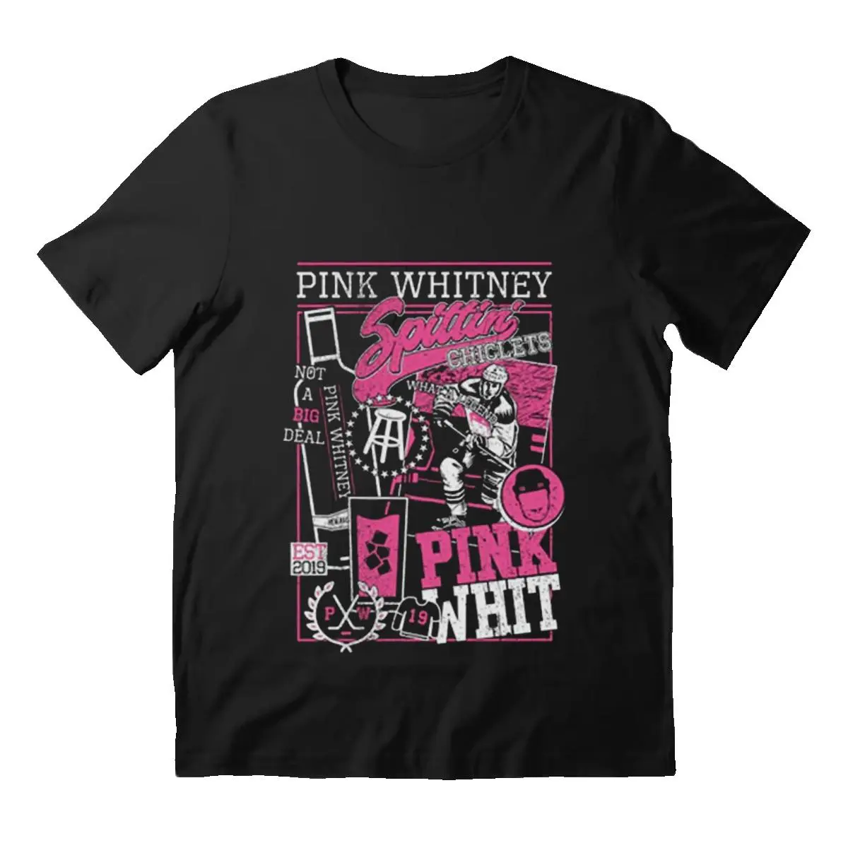 Whitney's Beach Bungalow Tee - Pink Whitney Cotton Men's T-Shirt Menswear Top Streetwear