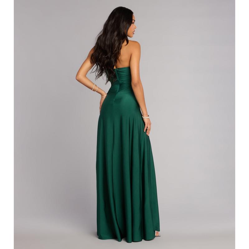 Ally Strapless A-Line Formal Dress