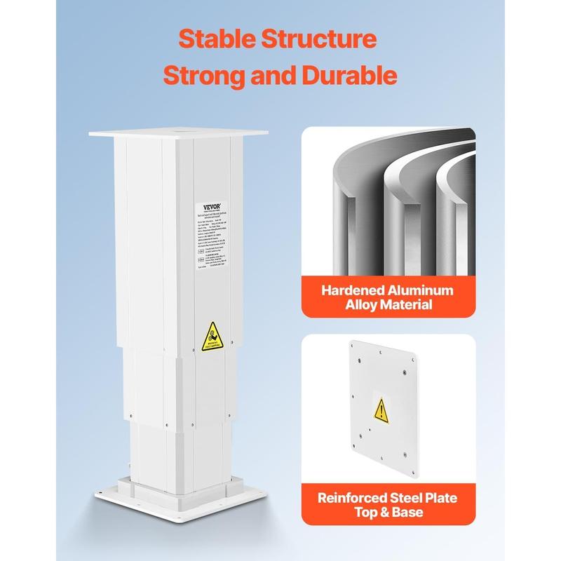 VEVOR Electric Lifting Column System, 176 lbs Lift Table, 14.2-31.1 in ...