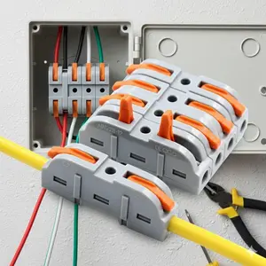 Electrical Quick Splice Connector Kit, Insulated Wire Terminals for 28-12 AWG, 10 to 50 Pack. Compact Crimp Terminal Blocks, Splice & Butt Connectors for Fast, Solder-Free Wiring. DIY Electrical Repair.