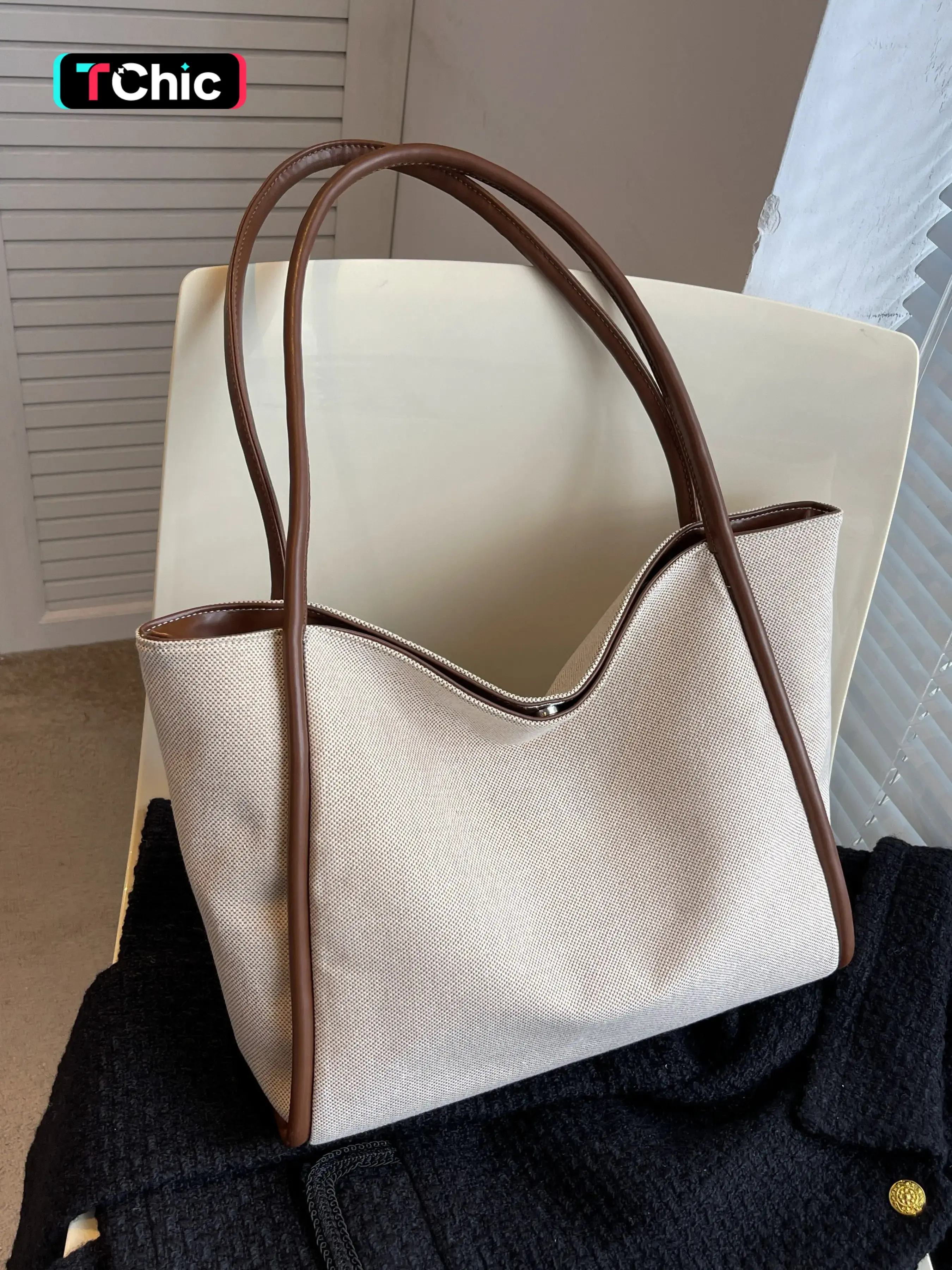 Women's Fashionable Tote Bag, Handbag Shoulder Bag, Casual Large Capacity Shoulder Bag for Work & Daily Used, Trendy Versatile High-quality Daily Commuting Bag, Stylish Versatile Bag