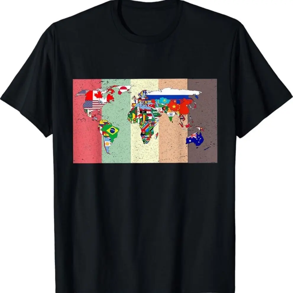 International World Map Flags Of The World Multicultural T-shirt
