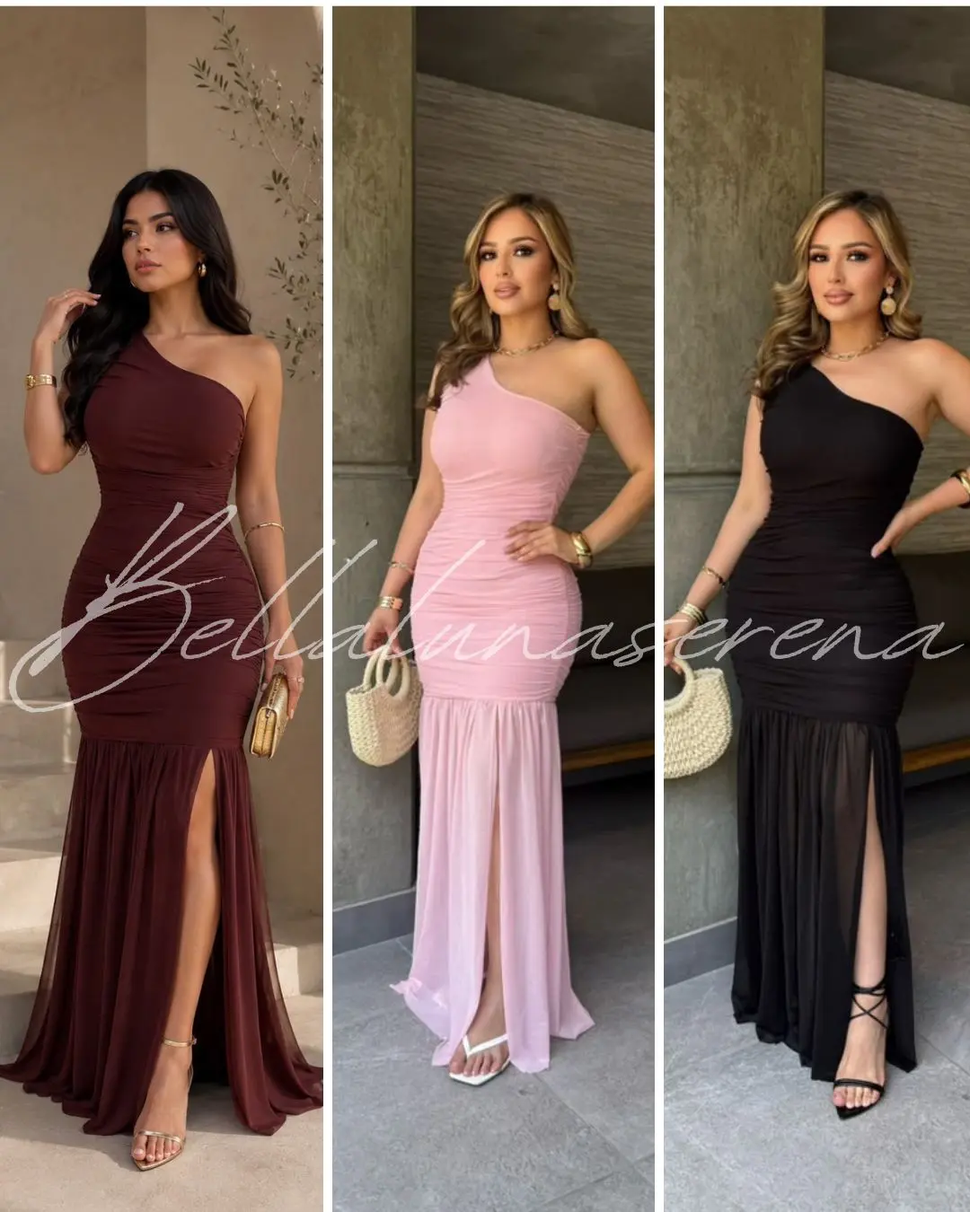 Iris Solid Color Maxi dress