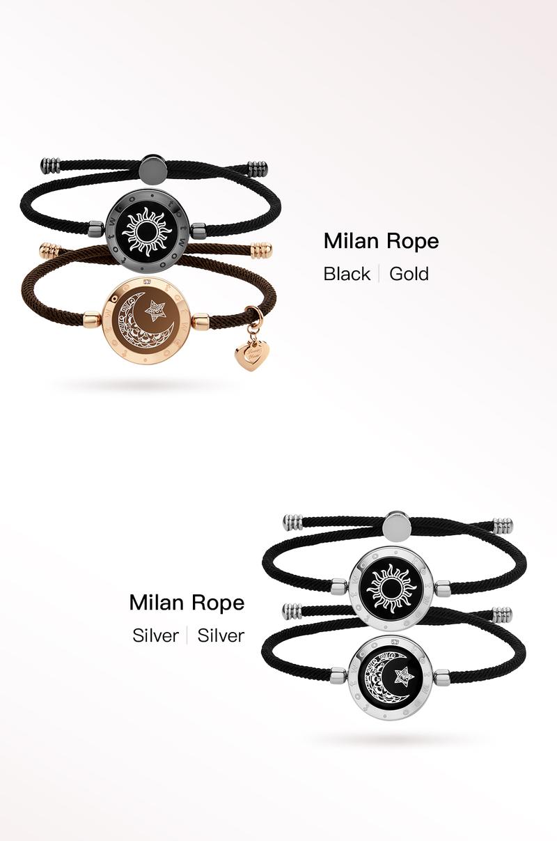 【emotional smart jewelry】totwoo Long Distance Touch Bracelets with Sun&Moon Functional Love Connect Gift For Boyfriend or Girlfriend or your Family 【emotional smart jewelry】totwoo Long Distance Touch Bracelets with Sun&Moon Functional Love Connect Gift For Boyfriend or Girlfriend or your Family