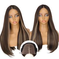 Dark brown mixed blonde