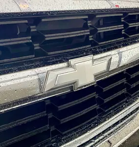 Chevrolet Silverado Precut Bowtie Emblem Overlay DECALS Compatible With Chevy, Front & Rear Set