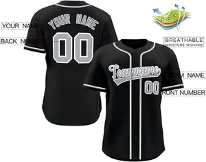 Custom Baseball Jersey Stitched Personalized Baseball Shirt - Sports Uniform for Men, Women, Boys, Customizable Fit and Design Options