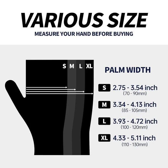 GP Craft Heavy Duty 8Mil Diamond Textured Black Nitrile Gloves for Automotive Work Cleaning Hand Cover Box  Ultra Grip Secure Grip