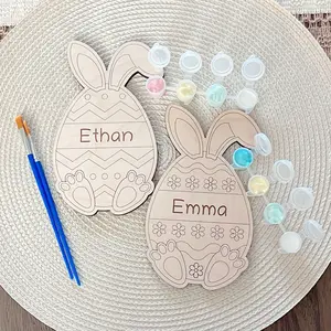 Personalized Paint your own Easter bunny egg