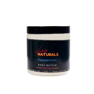 Slay Naturals | Hydrating Peppermint Body Butter for Dry Skin | 8 oz l. Skin Care