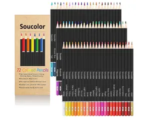 Soucolor 72-Color Colored Pencils for Adult Coloring Books, Back to School Supplies, Soft Core Artist Sketching Drawing Pencils Drawing Supplies, Art Supplies Kit for Adults Kids, Coloring Pencils Set