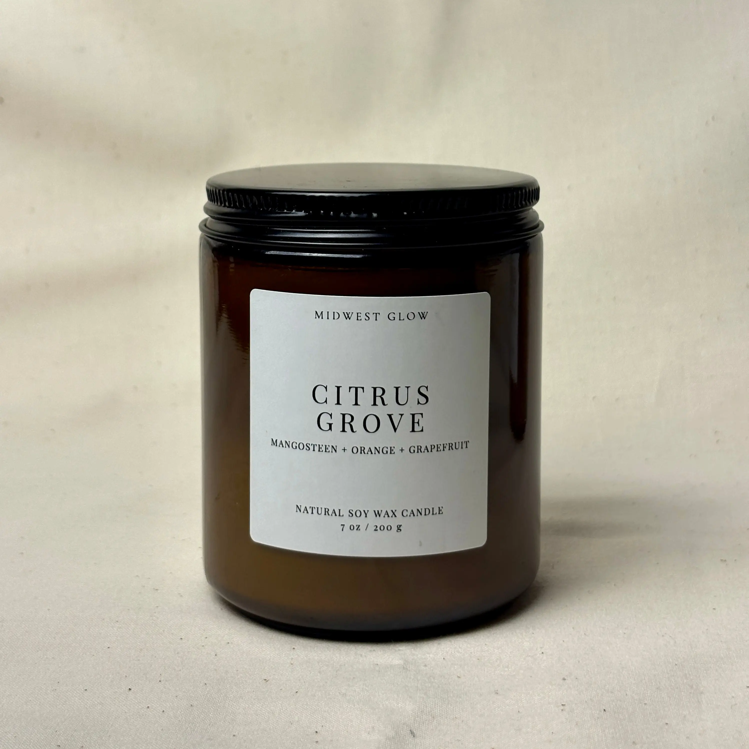 Citrus Grove - Mangosteen, Orange and Grapefruit Scented Soy Candle