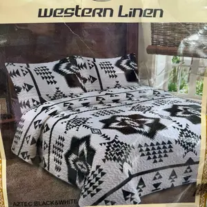 Three-piece denim quilt